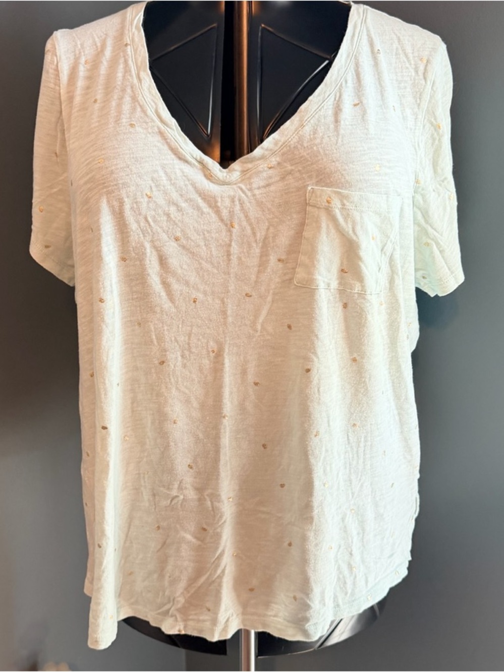 TORRID Mint Green V-Neck Short Sleeve Tee with Pocket